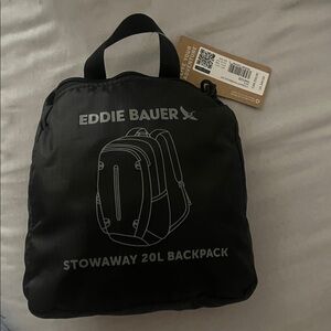 Eddie Bauer 20L stowaway backpack Black Unisex
New with tags
Onyx Black